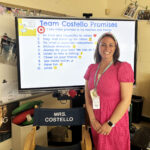 Sarah Costello, a first grade teacher at South Row Elementary School in Chelmsford has been named a finalist for Massachusetts Teacher of the Year.