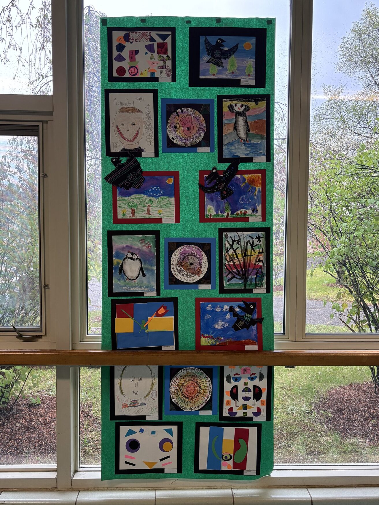 Artwork on display during South Row Elementary School's Art Show on Thursday, May 14, 2026.