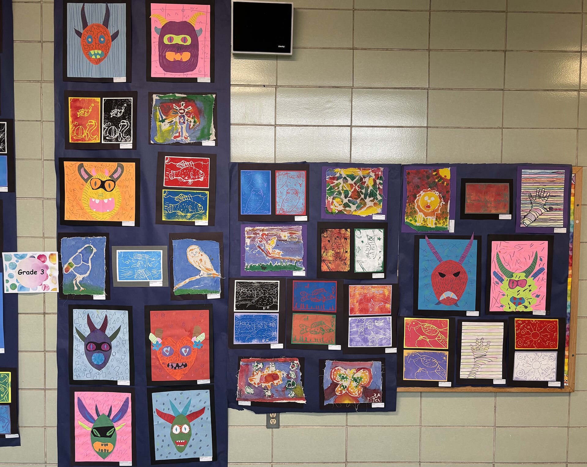 Artwork on display during South Row Elementary School's Art Show on Thursday, May 14, 2026.
