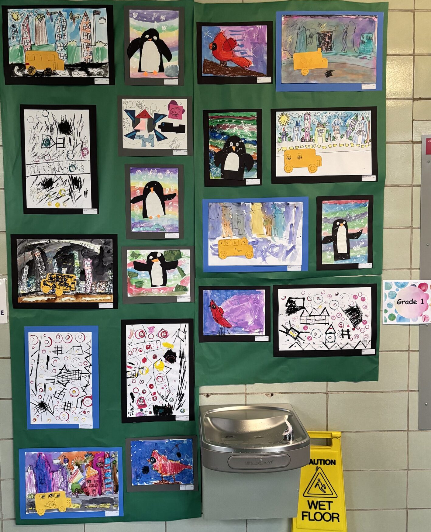 Artwork on display during South Row Elementary School's Art Show on Thursday, May 14, 2026.