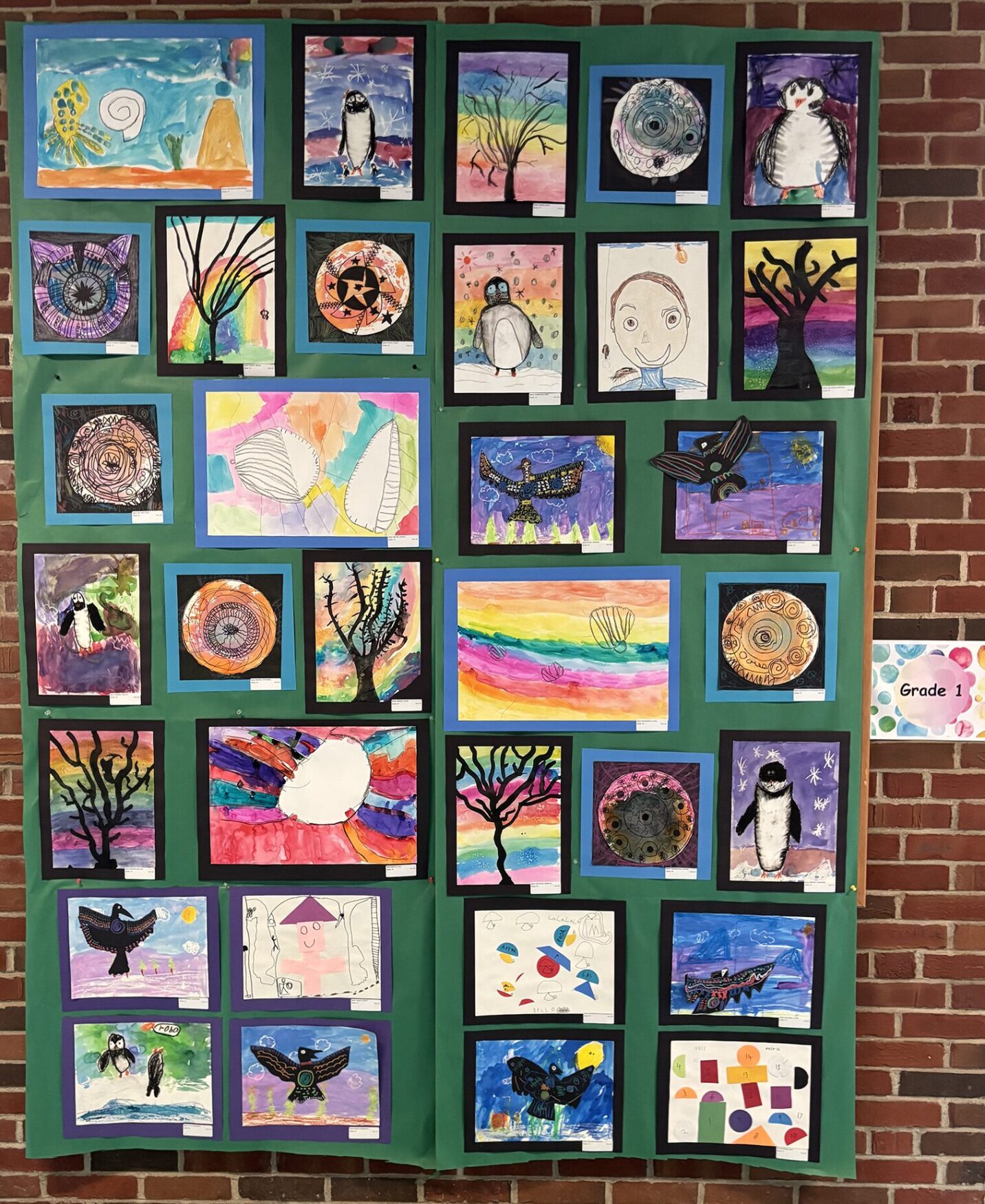 Artwork on display during South Row Elementary School's Art Show on Thursday, May 14, 2026.