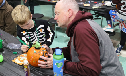 Students and their families enjoy all the fun and activities during South Row Elementary School’s annual Pumpkin Fair on Saturday, October 17, 2026.